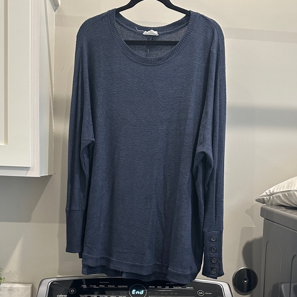 Westbound Blue Knit Top